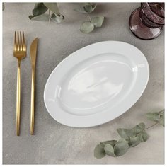 Тарелка овальная "Дельта" 24х17 см 4518210 Gural Porselen