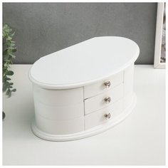 Шкатулка дерево "Веер с раздвижными ящиками" 26,3х14,2х13 см 133462 Сима ленд