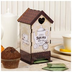 Чайный домик "Время пить чай", 20х8,6 см 4594730 Сима ленд