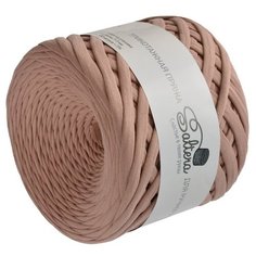 Пряжа трикотажная широкая "Saltera" 100м/300гр, ширина 7-9 мм (78 латте) 4534560