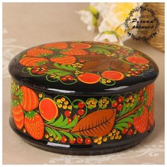 Коробка «Ягодка», большая, 15×8 см, хохлома 733220 Сима ленд