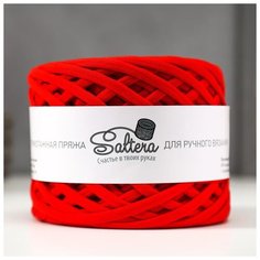 Пряжа трикотажная широкая "Saltera" 100м/300гр, ширина 7-9 мм (03 красный) 5377189