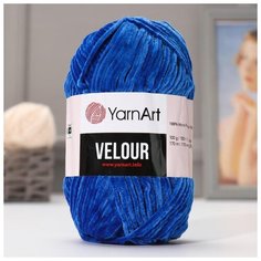 Пряжа "Velour" 100% микрополиэстер 170м/100г (857 василек) 3440516 Yarn Art
