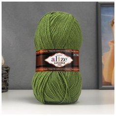 Пряжа "Lanagold fine" 49% шерсть, 51% акрил 390м/100гр (485) 5468192 Alize