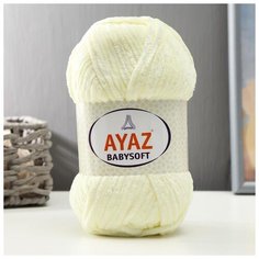 Пряжа "Baby Soft" 100% полиэстер 100м/100гр (1256 шампанское) 6252648 Ayaz