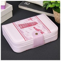 Шкатулка кожзам для украшений "Пизанская башня" 5,5х20х14,5 см 3905349 Сима ленд