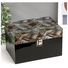 Шкатулка дерево "Колибри" кожзам глянец 12х14х20 см 4825590 Сима ленд