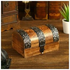 Шкатулка дерево "Гетерия" 15,2х10х8,9 см 4503140 Сима ленд