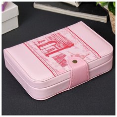 Шкатулка кожзам для украшений "Триумфальная арка" 5,5х20х14,5 см 3905347 Сима ленд