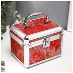 Шкатулка металлокаркас сундучок "Яркие цветы" 13х16,7х12,8 см 5131784 Сима ленд
