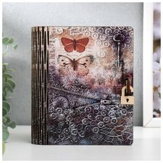 Шкатулка-книга "Бабочки" 14х10 см 5865427 Сима ленд