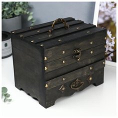 Шкатулка дерево "Средневековье" 18х22х16 см 2533827 Сима ленд