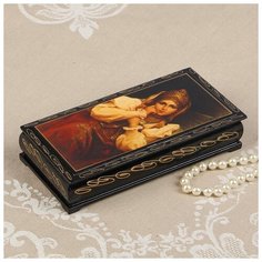 Шкатулка - купюрница «Русская красавица», 8,5×17 см, лаковая миниатюра 2431101 Сима ленд