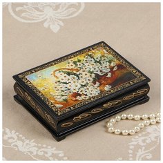 Шкатулка «Ромашки», 10×14 см, лаковая миниатюра 2314256 Сима ленд