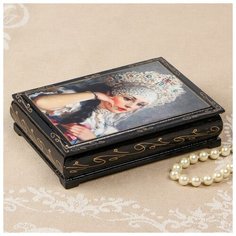 Шкатулка «Царевна», 10×14 см, лаковая миниатюра 2407451 Сима ленд