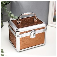 Шкатулка металлокаркас сундучок "Цветочный медальон" 13х16,7х12,8 см 5131790 Сима ленд