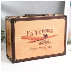 Шкатулка дерево "Самолёт" 11х24,5х34 см 5184432 Сима ленд