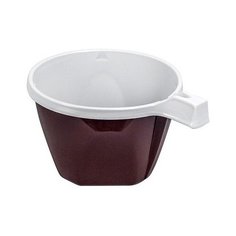 Чашка кофейная PAPSTAR 140мл PS КОРИЧНЕВЫЙ/БЕЛЫЙ 1уп 50шт