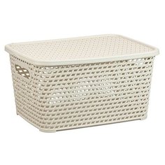 IDEA (М-Пластика) ящик Ротанг 28x19x37 см белый
