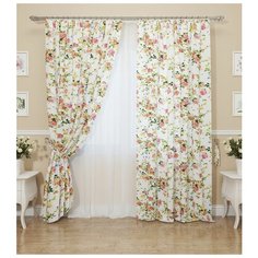 Комплект Сирень Узор из роз на ленте 260 см мультиколор