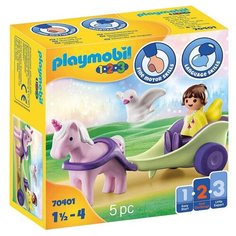 Конструктор Playmobil 1-2-3 70401 Карета с феей и единорогом