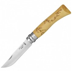 Нож складной OPINEL №7 Nature листья