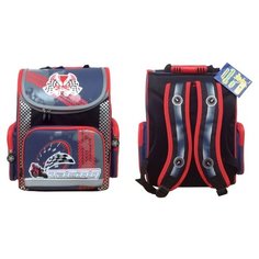 Ранец школьный Silwerhof "Racing" 36х28х16 см, уплотенная спинка, 830743