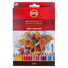 Карандаши цветные KOH-I-NOOR "Mondeluz" 36 цветов акварельные 3719/36
