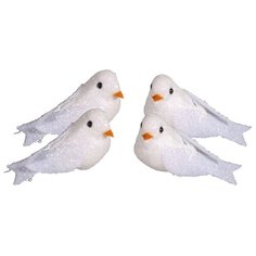Декоративные фигурки Голуби 5,5 x 2,5 x 3 cм полирезина 4 шт Rayher