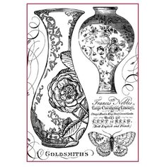 Бумага рисовая мини - формат Ваза 21 х 29,7 см (A4) Stamperia