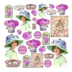 Салфетка рисовая Духи и розы 50 х 50 см * 1 лист Stamperia