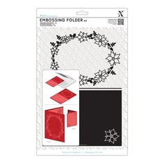 Форма для эмбоссирования Рамка - Пуансеттия А4 (21,0 х 29,7 см) 1 шт * Docrafts