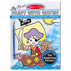 Melissa&Doug "Творчество" Набор "Впервые рисуем водой", голубой, 24 стр