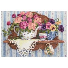 На полке (рис. на сатене 29х39) (строчный шов) 29х39 Конек 8457 Конёк