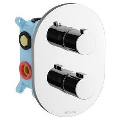 Встраиваемый термостатический смеситель Ravak Chrome CR 067.00 3 вывода X070075