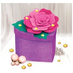 Набор для создания шкатулки из фетра «Роза», с объемными элементами Школа талантов