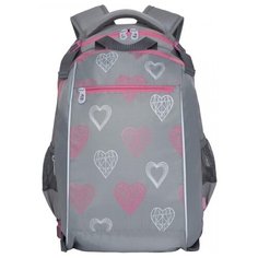 Grizzly Рюкзак школьный с мешком,серый, RG-064-11/2