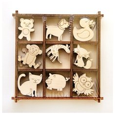 Набор украшений в коробке/10,5х10,5 /Зверята Орландо