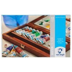 Набор акварельных красок Van Gogh 12цв*10мл деревянный короб Royal Talens