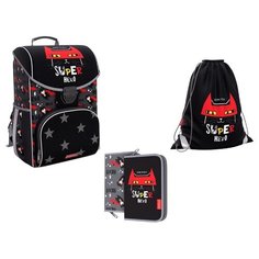 Ученический ранец ErichKrause® ErgoLine® 15L Super Hero с наполнением 48342/1