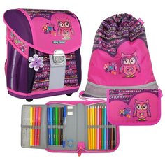 Ранец школьный MagTaller EVO Light, Owl, с наполнением
