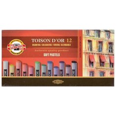 Пастель мягкая художественная KOH-I-NOOR "Toison Dor", 12 цветов, круглое сечение (8512012005KS)