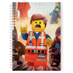 Тетрадь 48 листов в клетку с рисунком Lego роботы Drabs