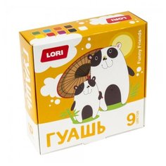 Гуашь FUNNY FRIENDS, 9 цветов Lori