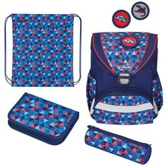 Ранец Herlitz ULTRALIGHT PLUS Geometric, с наполнением