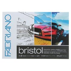 Альбом для Графики А4 250г/м Fabriano Bristol 20л 210*297, склейка 19002129 2510180