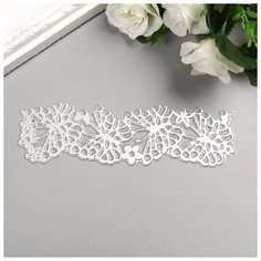 Нож для вырубки сталь орнамент "Бабочки" 15х4,5 см 5079573 Сима ленд