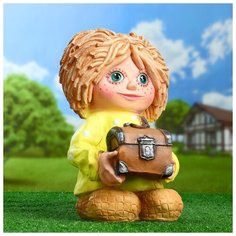 Садовая фигура "Домовенок с сундуком" 4883467 Хорошие сувениры