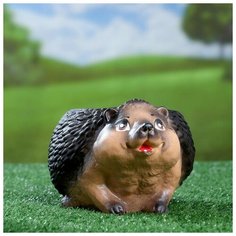 Фигурное кашпо "Ежик" 11см, бежевый 4210155 Хорошие сувениры