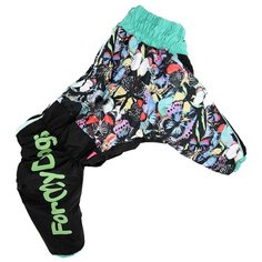 FOR MY DOGS комбинезон для собак Бабочки черный для девочек FW490-2017 F (B1)
